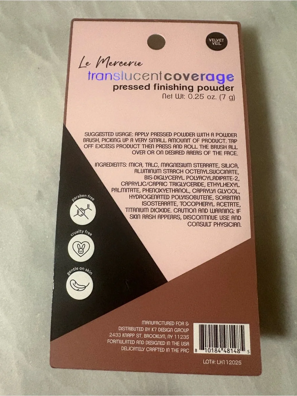 Le Mercerie Pressed Finishing Powder - Translucent Coverage - New Sealed
